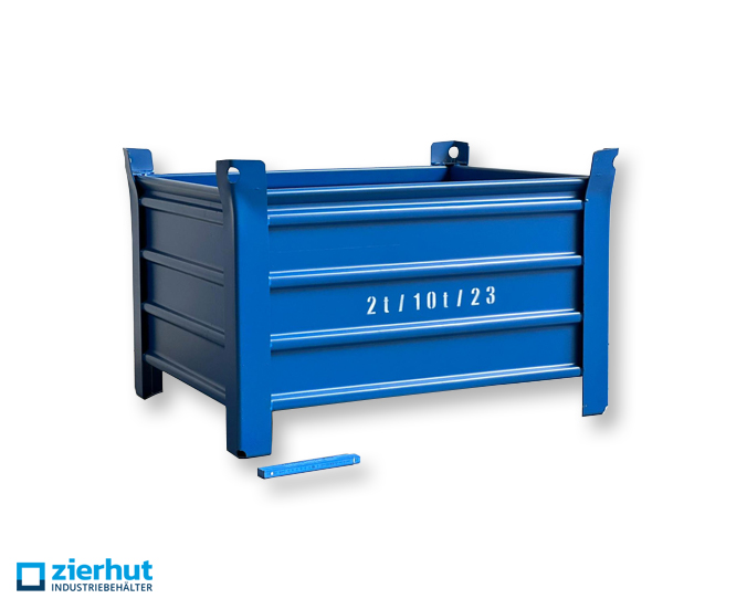 Stahlbehälter SB-186-600 2000 kg Nutzlast lackiert Stahlcontainer