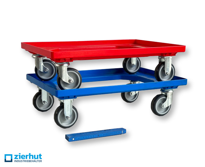 Transport roller with 4 rubber steering wheel transport trolley