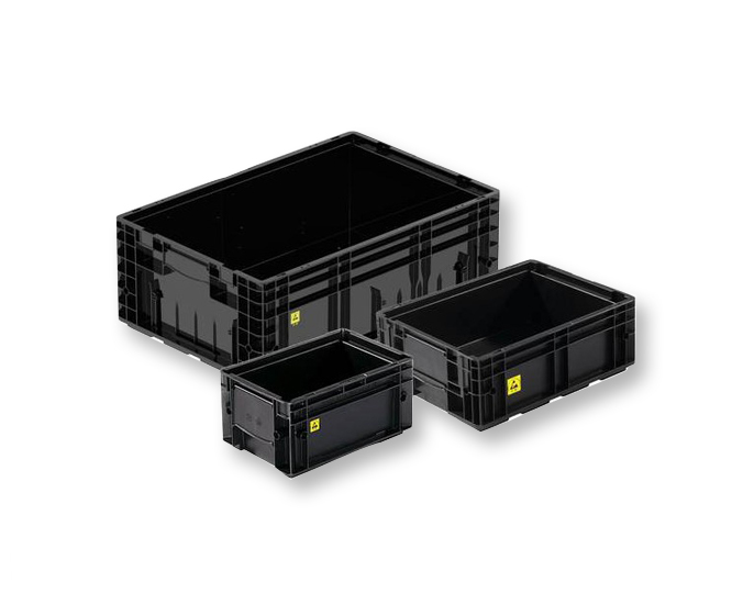 ESD, electrically conductive containers